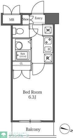 LaSante広尾の物件間取画像